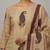 beige & maroon paisley printed cotton straight salwar suit set