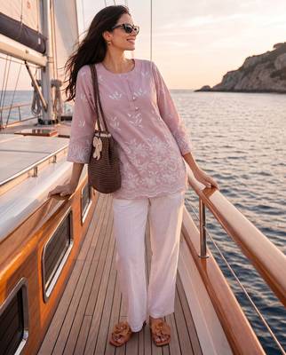  mauve cotton lucknowi top 5