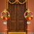 shubh labh ganesh decorative door hanging set with artificial roses pearl bead decoration (pack of 2)