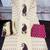 cream & maroon paisley hand block print cotton straight kurta palazzo set with dupatta