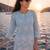  sky blue cotton lucknowi top