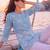  sky blue cotton lucknowi top