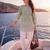  green cotton lucknowi top