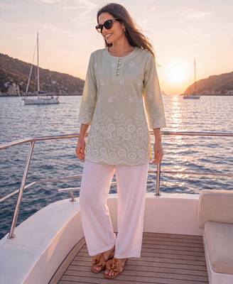  green cotton lucknowi top 5