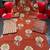 rust orange hand block floral printed pintex work cotton straight kurta set