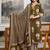 olive green pintex & hand work cotton straight kurta set