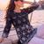  black cotton lucknowi top