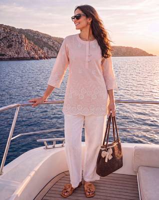  peach cotton lucknowi top 5