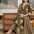 olive green pintex & hand work cotton straight kurta set