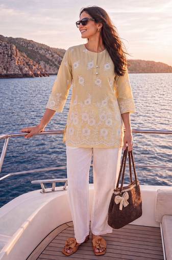  beige cotton  top