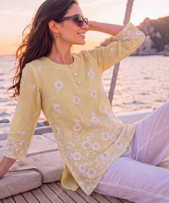  beige cotton lucknowi top 2