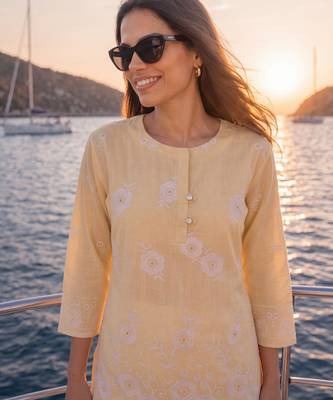  beige cotton lucknowi top 4