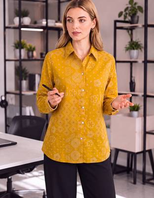 green cotton bhandhej shirt 1