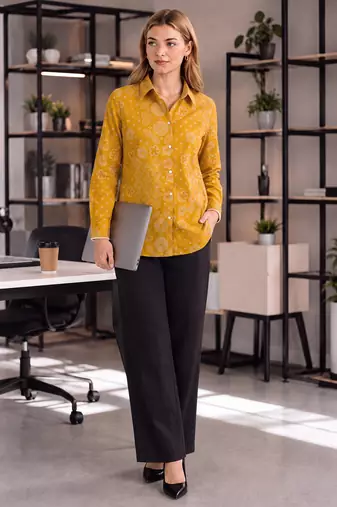  green cotton bhandhej shirt