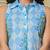  blue cotton shirt top