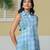  blue cotton shirt top