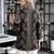  black muslin ethnic print shirt