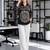  black muslin ethnic print shirt