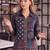  navy blue muslin ethnic print shirt