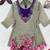 gray color embroidered wrok silk blend salwar suit