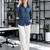  blue muslin bhandhej shirt