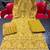 Beautiul  jaipuri mustard floral print & hand block cotton straight kurta set with plazo and dupatta
