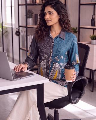  black muslin colorblock shirt 4