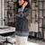 black muslin ethnic print shirt