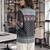  black muslin ethnic print shirt