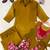 olive color embroidered wrok silk blend salwar suit