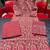 Beautiul red hand block printed cotton straight kurta palazzo suit set with dupatta