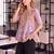  cotton lavender tiered peplum top