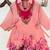 pink color embroidered wrok silk blend salwar suit