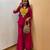 rani pink color embroidered wrok silk blend salwar suit