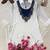 white  color embroidered wrok silk blend salwar suit