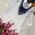 white  color embroidered wrok silk blend salwar suit