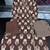 coffee brown block printed cotton angrakha-style straight kurta set