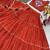 Orange Heavy gamthi work Cotton Navratri Lahenga Choli Koti