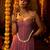 Pink navratri special georgette top & palazzo set