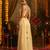 Cream navratri special georgette top & palazzo set