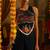 Black navratri special georgette top & palazzo set