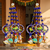 handmade hanging decorative toran tassel home temple festival decorations (pack of 4)