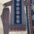 Beautiful jaipuri navy blue panel printed cotton straight kurta pant set with dupatta