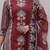 maroon hand block printed cotton straight salwar suit set