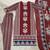 maroon hand block printed cotton straight salwar suit set