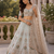  sky blue color Multi Thread and Zari Embroidered work Crystal work net Lehenga Choli set