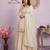 Cream Embroidered Silk Blend Kurta Sharara Set with Dupatta for Women
