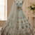  sky blue color Multi Thread and Zari Embroidered work Crystal work net Lehenga Choli set