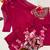 rani pink color beads and siquence work silk blend salwar suit 