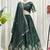 Navratri Special Bottle Green Silk Embroidered Lehenga Choli with Dupatta